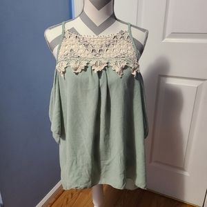 Cold Shoulder top with lace detail